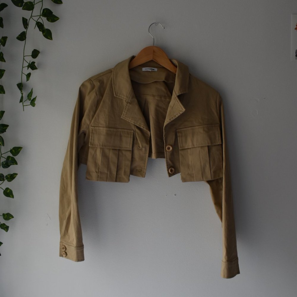 Fashion Nova Crop Cargo Jacket